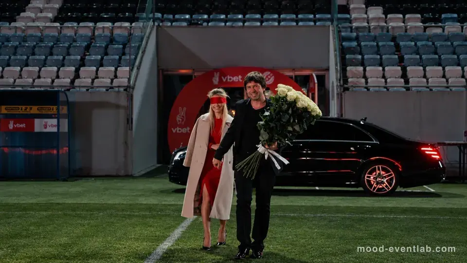 Marriage proposal at a stadium · Hamburg 3