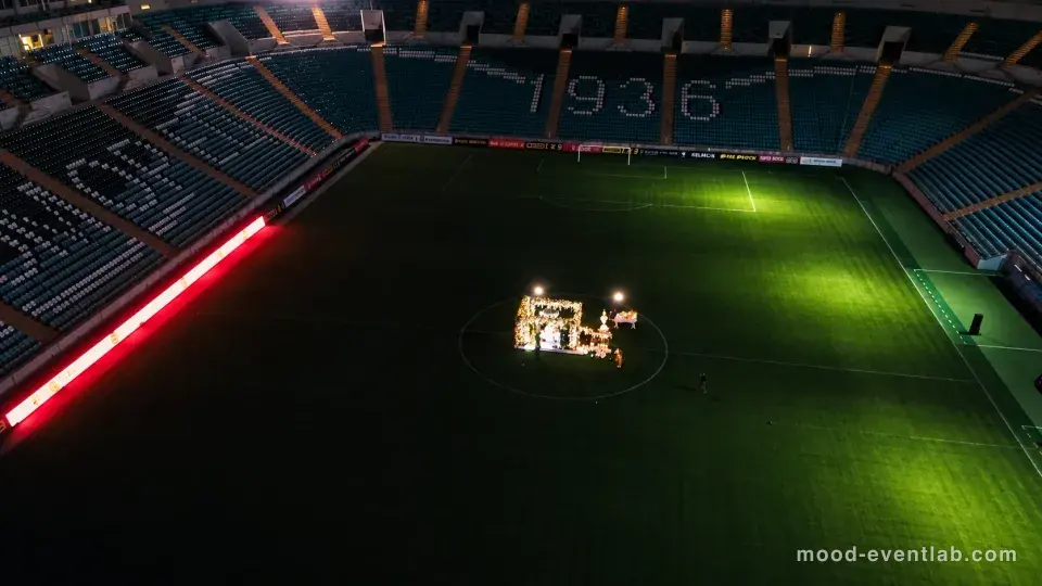 Marriage proposal at a stadium · Hamburg 7